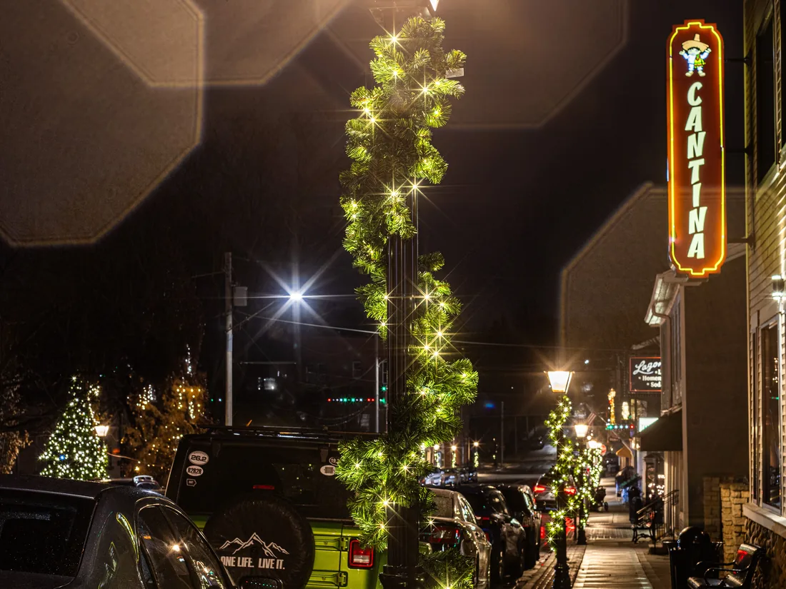 Commercial Christmas light installation by Bright Lights GA in Metro Atlanta